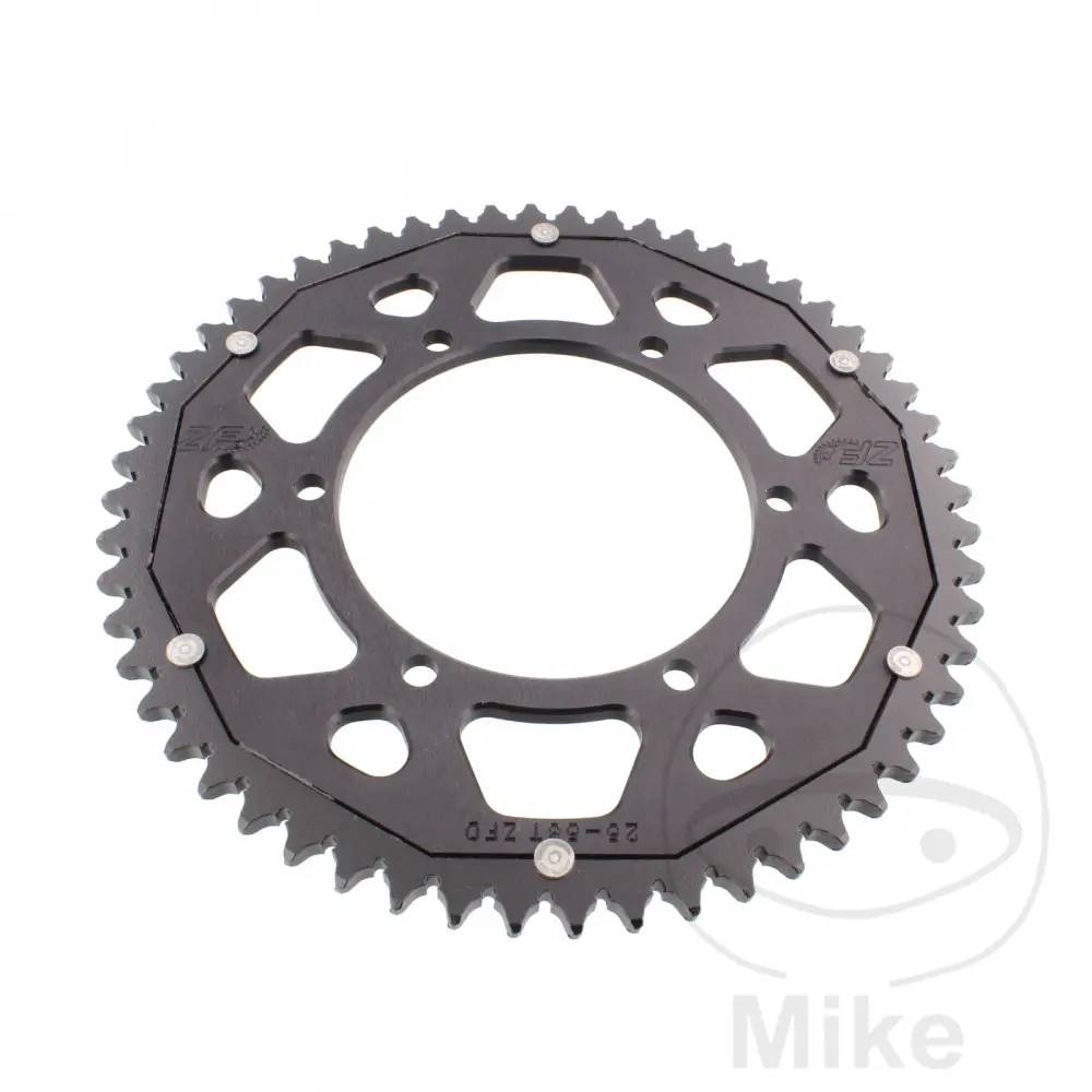 ZF Sprockets Dual 56 Tooth Sprocket PAS 428 Black - Inner Diameter 108 - Bolt Circle 123
