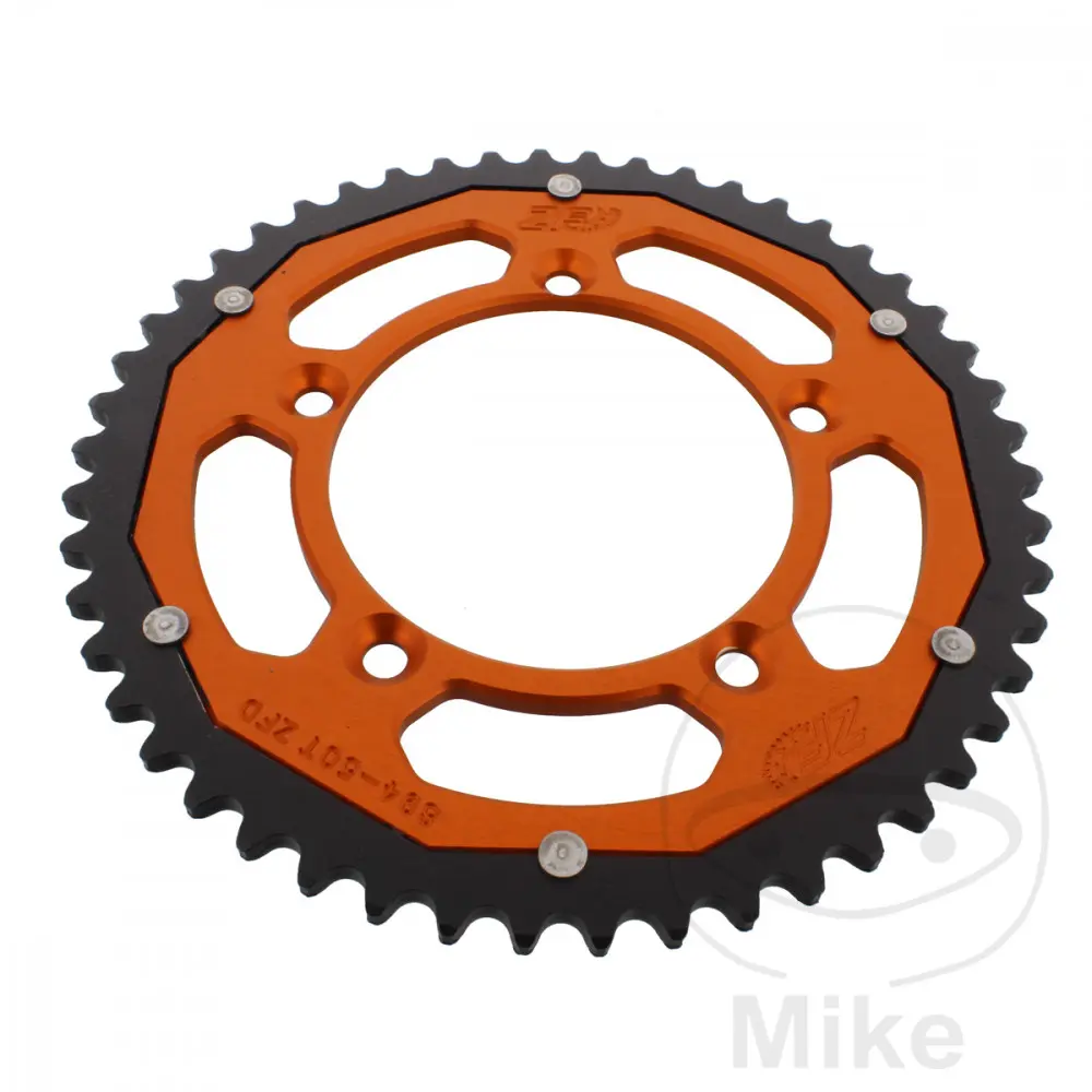 ZF Sprockets 듀얼 스프로킷 50톱니 피치 420 오렌지 - 내경 098 볼트서클 115