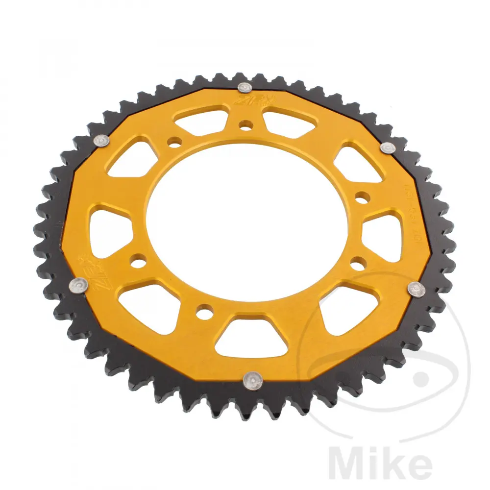 Dual Sprocket 53 Teeth 420 Pitch Gold ZF Inner Diameter 105 Bolt Circle 125