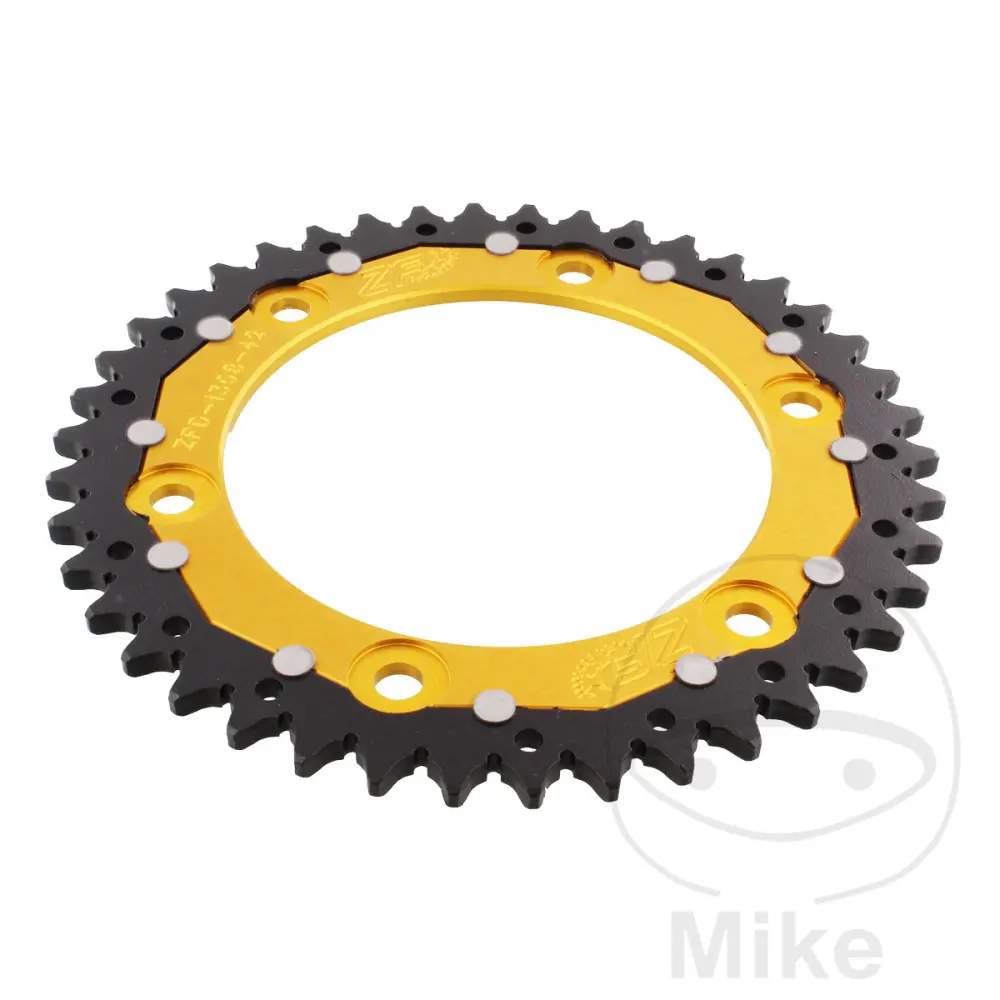 اسپراکٹ ZF Sprockets Dual 42 دانت پچ 520 گولڈ - اندرونی قطر 134 - پچ سرکل 160