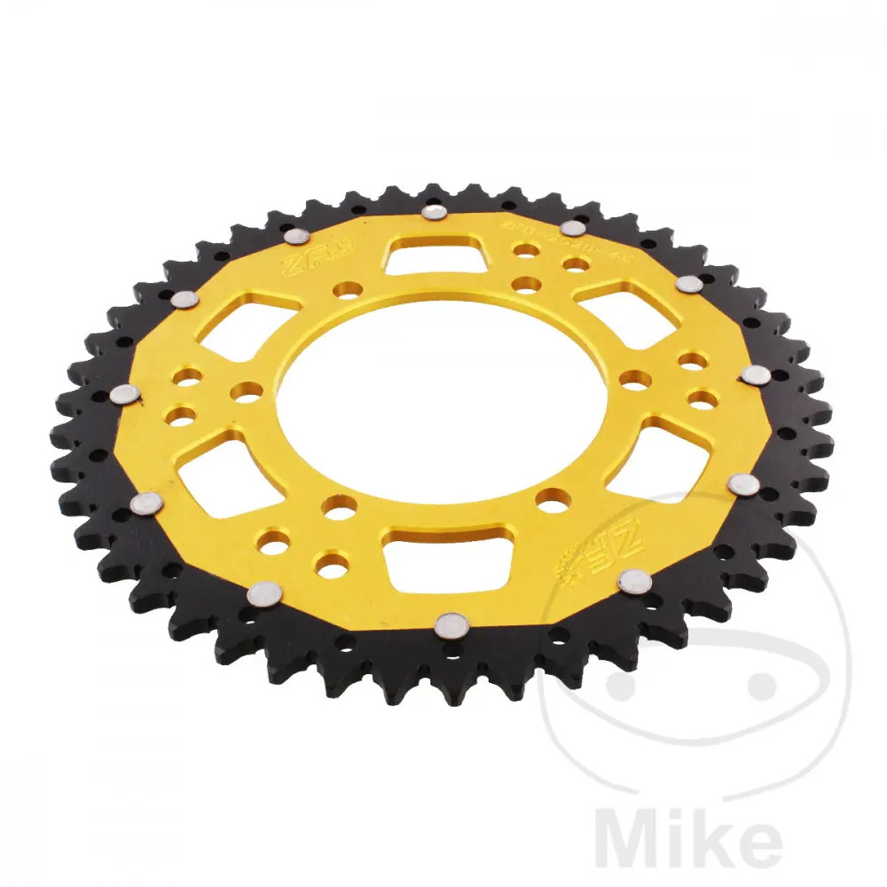 ZF Sprockets 듀얼 스프로켓 48T 피치 520 골드 - 내경 106 - 볼트 서클 125