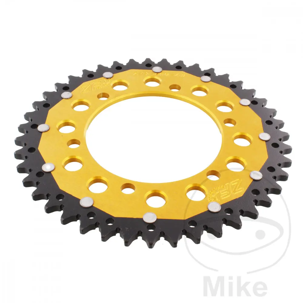 Kettenrad ZF Sprockets Dual 43 Zähne TEILUNG 520 gold Innen-Ø 110 Lochabstand 130