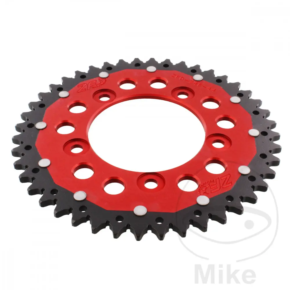Řetězové kolo Dual ZF Sprockets 44 zubů rozteč 520 červené