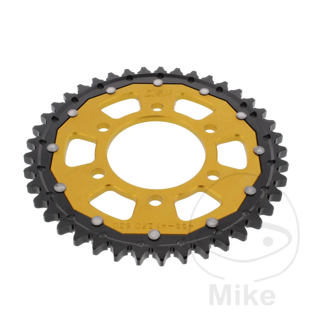 ترس ثنائي المادة ZF Sprockets 41 سن خطوة 530 ذهبي قطر داخلي 080 تباعد ثابت