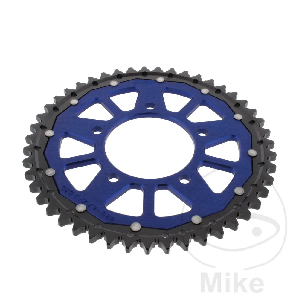 ZF Sprockets Bi-Material Sprocket 47 teeth 530 pitch blue 087 inner diameter