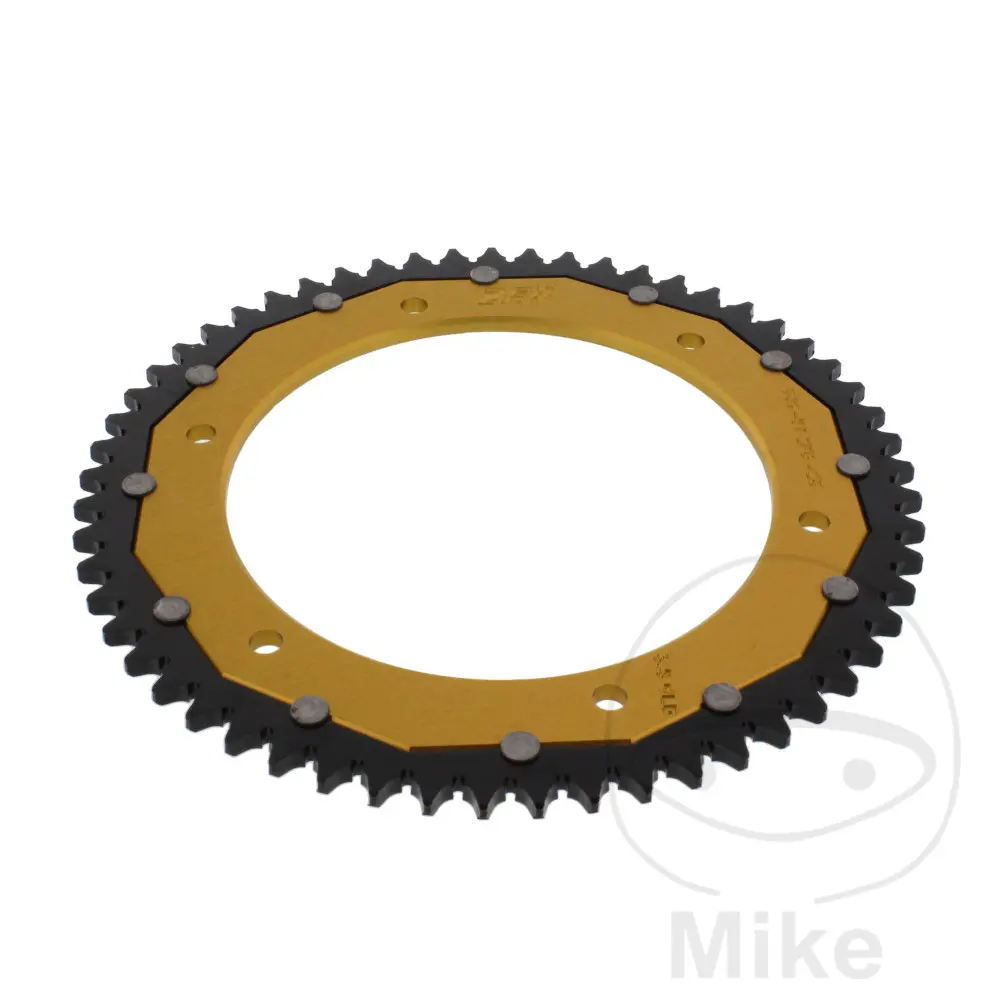 ZF 57T Bi-Material 스프로킷 PAS 428 골드 내경 152 피치 고정