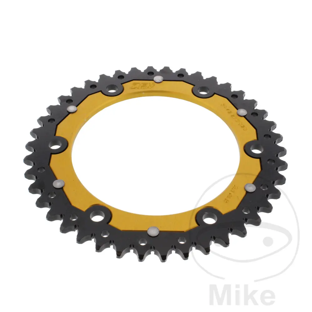 ترس ثنائي المادة ZF Sprockets 42 سنًا درجة 525 ذهبي قطر داخلي 140