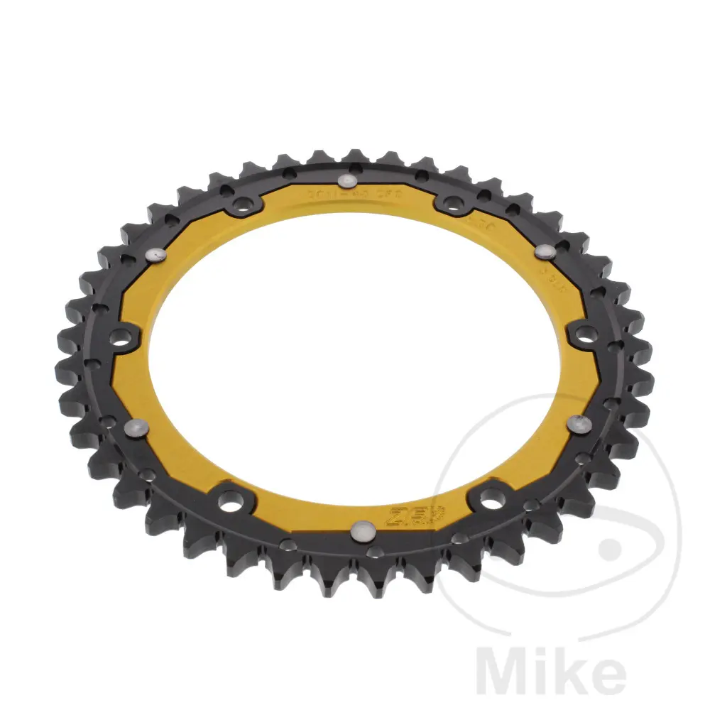 ZF Sprockets Bi-Material Sprocket 43 Teeth PITCH 530 Gold Inner Diameter 155