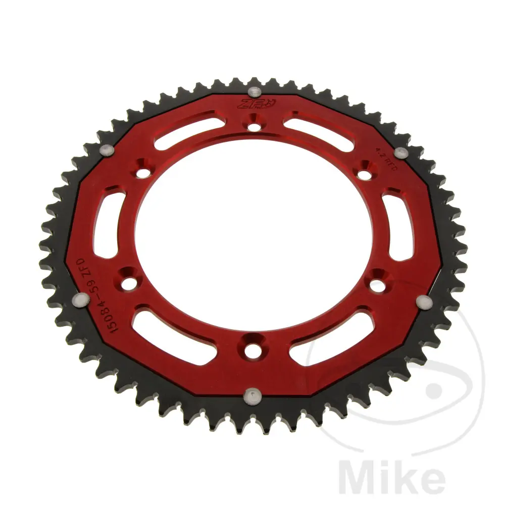 ZF Sprockets bi-materiale krans 59 tænder STIG 428 indvendig diameter 136 fast afstand
