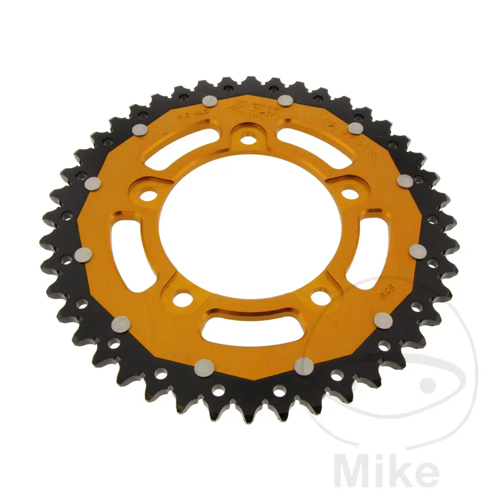 Bimaterial-kjedehjul 44 Tenner PAS 525 Gull ZF Innvendig diameter 100 Fast avstand