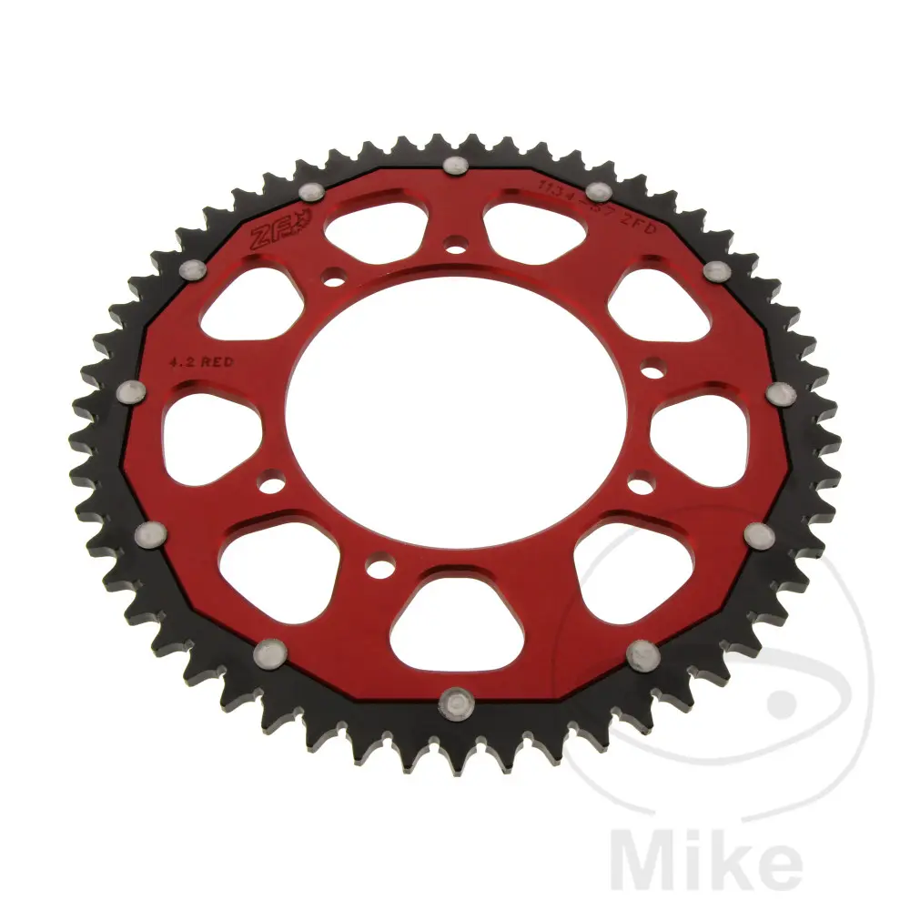 Bi-Material Sprocket 57 Teeth Pitch 428 ZF Inner Diameter 105 Fixed Spacing