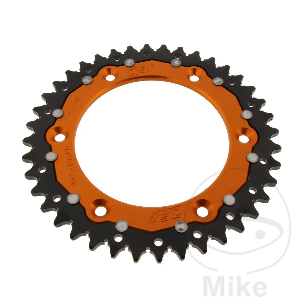 ترس ثنائي المادة ZF Sprockets 40 سن PAS 520 قطر داخلي 125