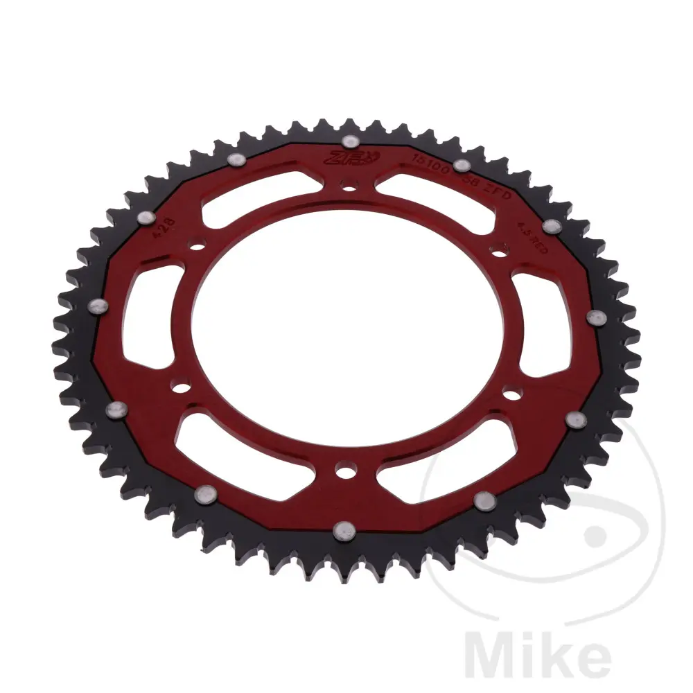 ZF Sprockets Zweistoff-Kettenrad 58 Zähne Teilung 428 - Innendurchmesser 125 - Fester Abstand
