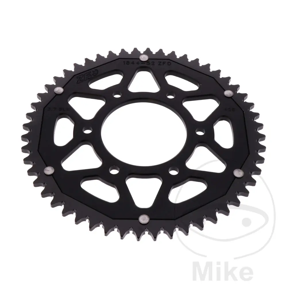 ترس ثنائي المادة ZF Sprockets 52 سن PAS 428 قطر داخلي 076 تباعد ثابت