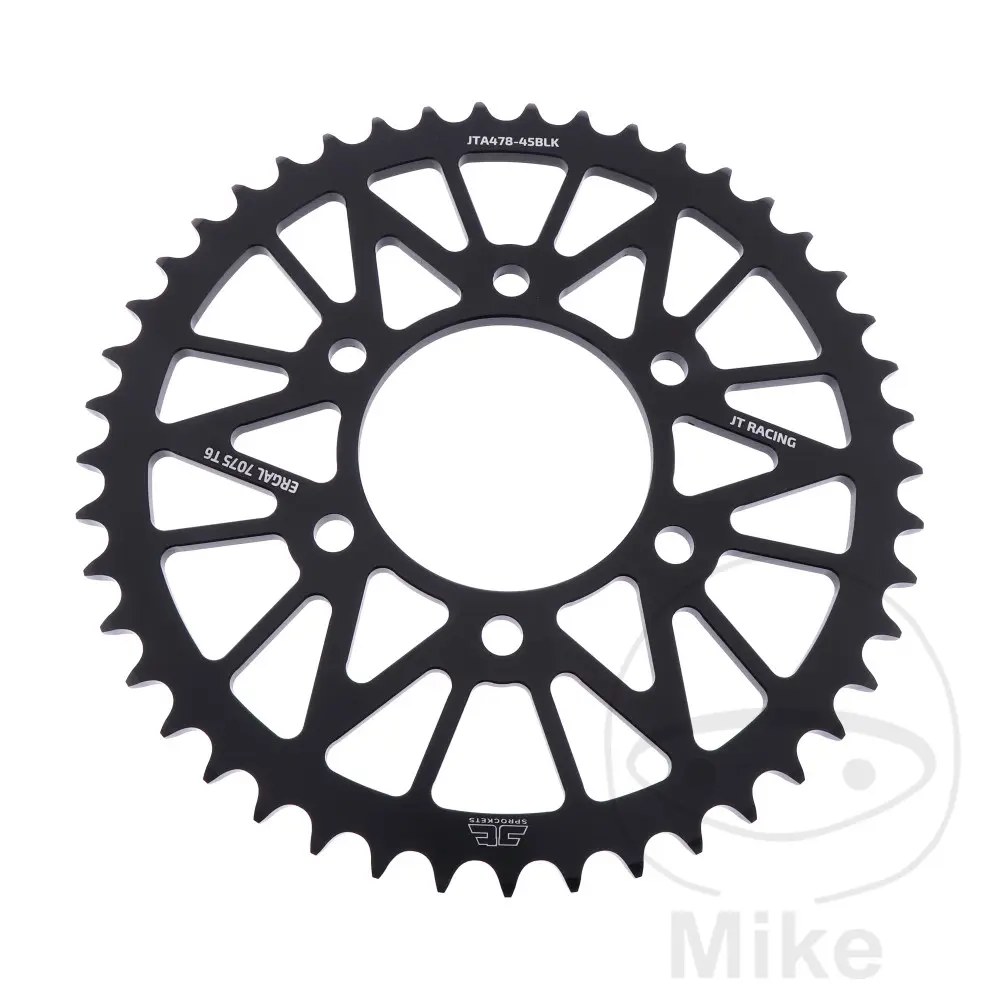 JT Sprockets Alu Sprocket 45 teeth 520 pitch black 080 inner diameter