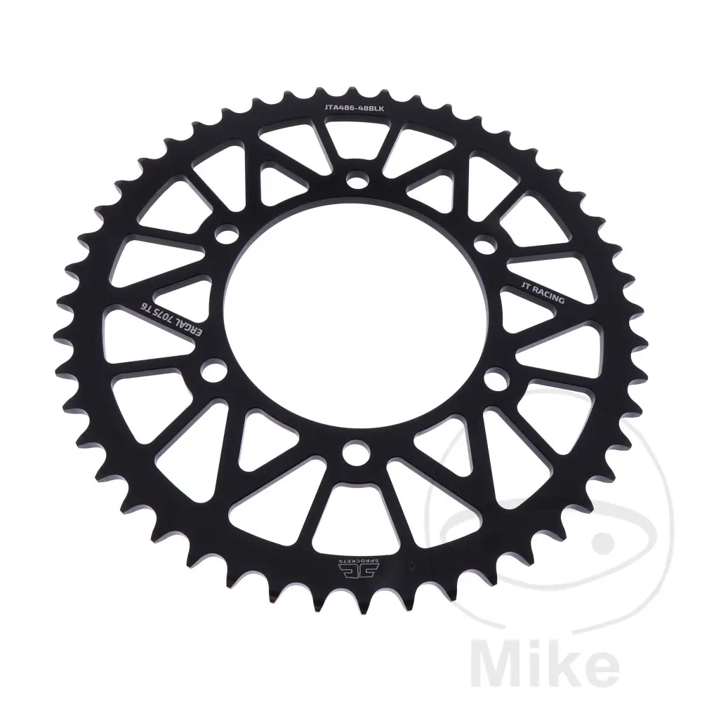 Alumiinikruunu 48 hammasta 520 musta JT Sprockets sisähalkaisija 110