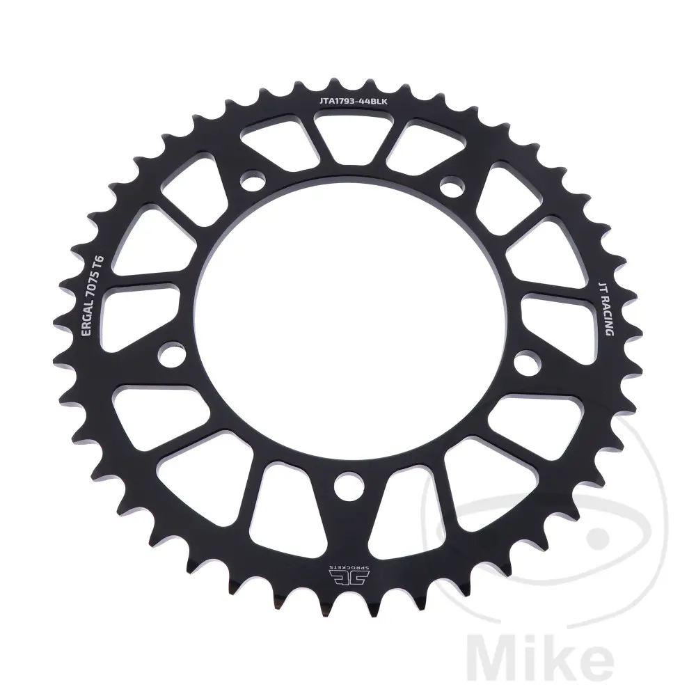 JT Sprockets ایلومینیم سپروکٹ 44 دانت پچ 520 سیاہ