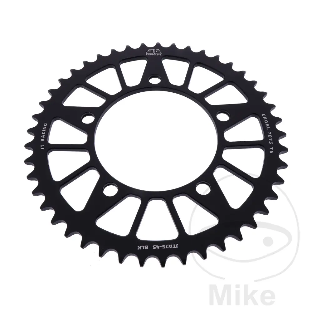 Алюминиевая звездочка JT Sprockets 45 зубьев шаг 520 черная
