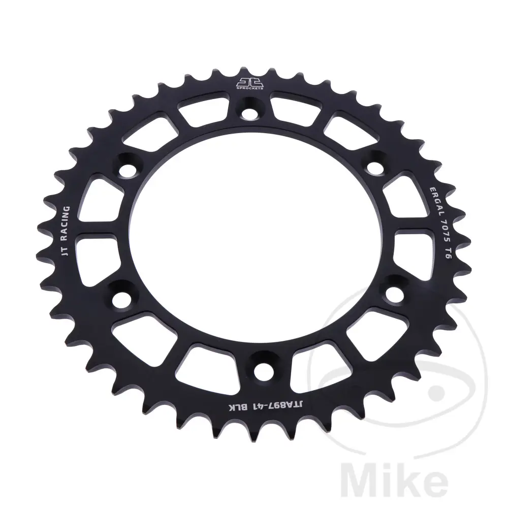 JT Sprockets Aluminum Sprocket 41 Teeth PITCH 520 Black Inner Diameter 125 Fixed Spacing