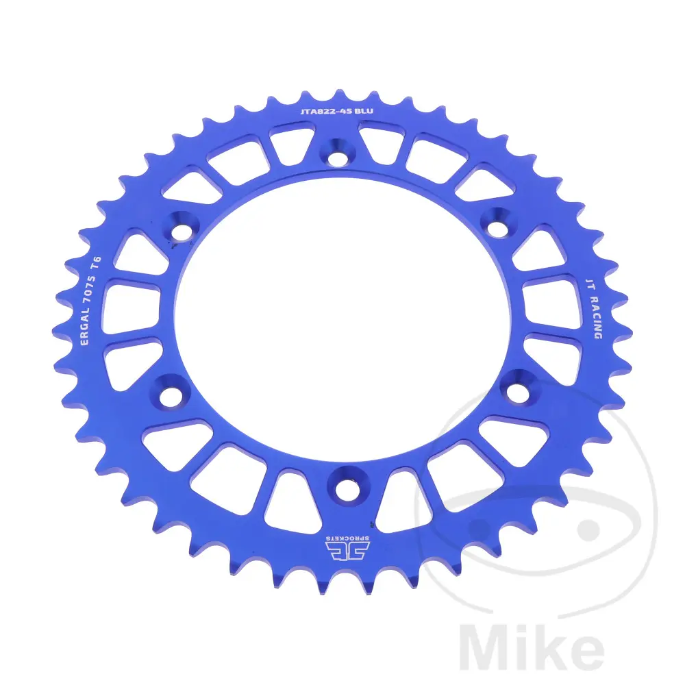 JT Sprockets 블루 520피치 45T 알루미늄 스프로킷, 내경 136 고정 간격