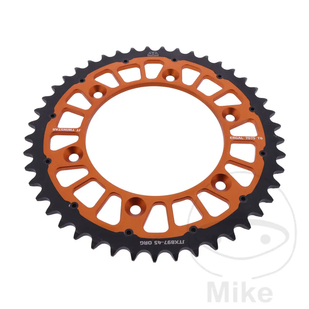 JT Sprockets Twinstar 45 Tooth 520 Pitch Gold Sprocket