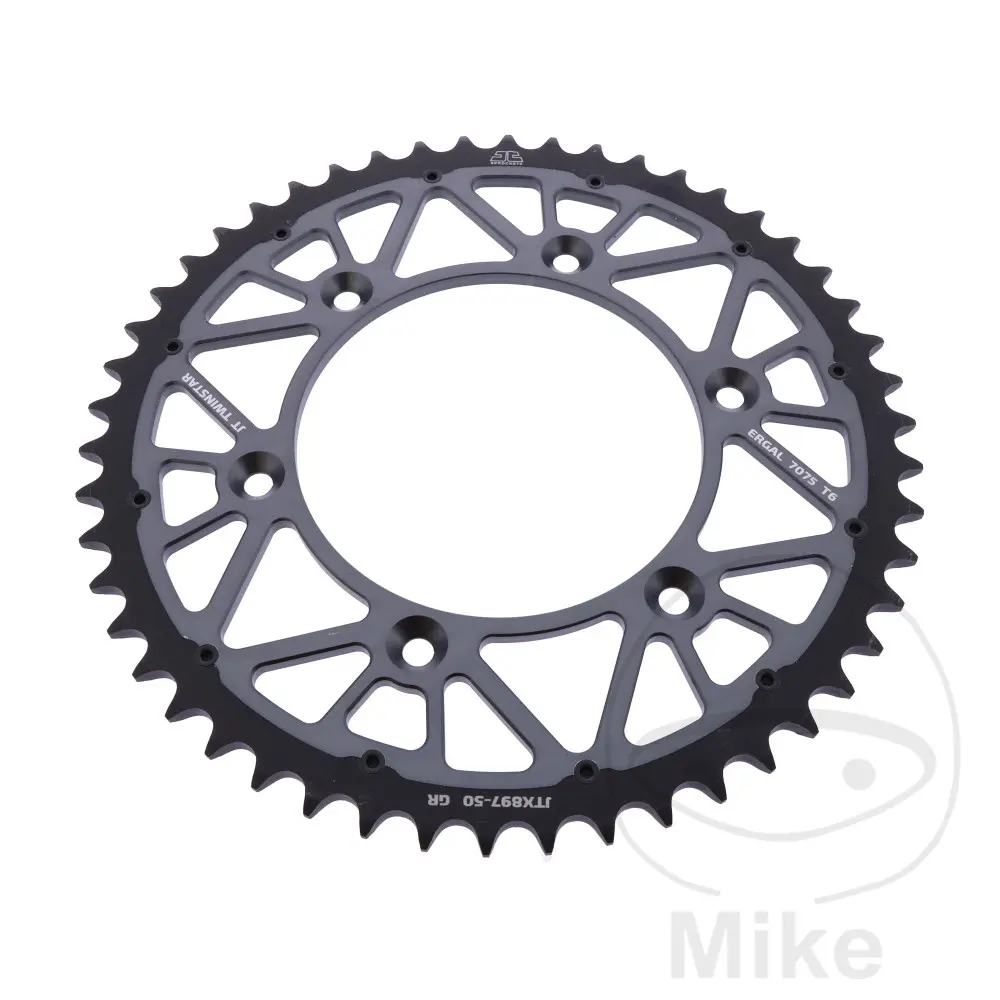 JT Sprockets Twinstar Sprocket 50 Tooth 520 Pitch 125mm Inner Diameter 150mm Bolt Circle — Sprockets & crown wheels
