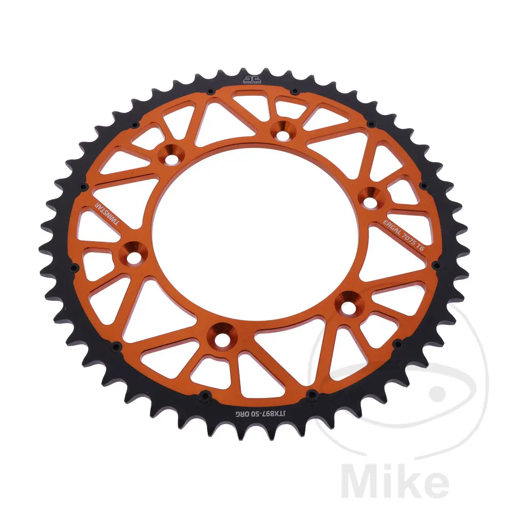 Řetězové kolo Twinstar 50 zubů ROZTEČ 520 OR JT Sprockets 7580500