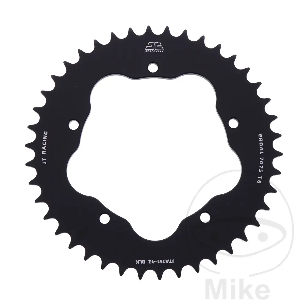 JT Sprockets 42 Tooth 520 Pitch Black Aluminum Rear Sprocket