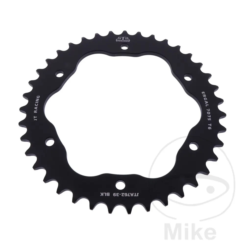 ترس ألومنيوم JT Sprockets 39 سن، درجة 520، أسود