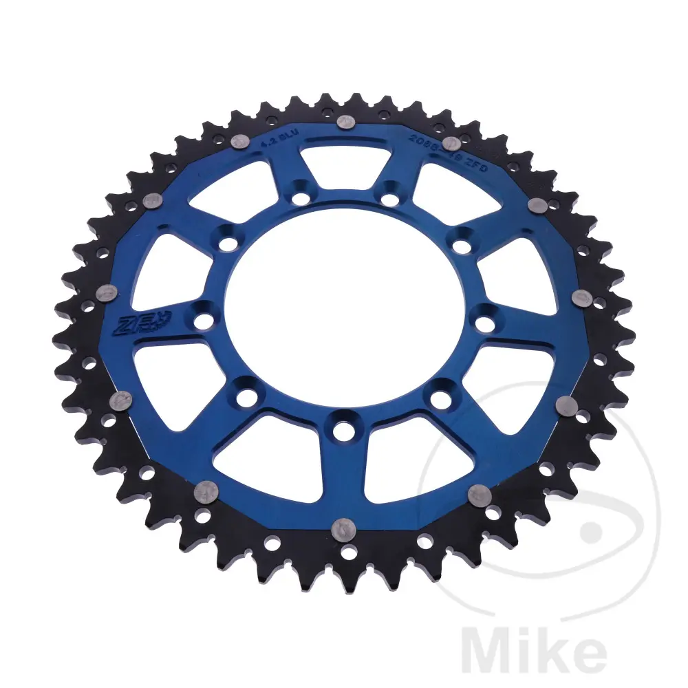 ZF Sprockets Dual Sprocket 49 Tooth PITCH 520 Blue Inner Diameter 105 Bolt Circle 124