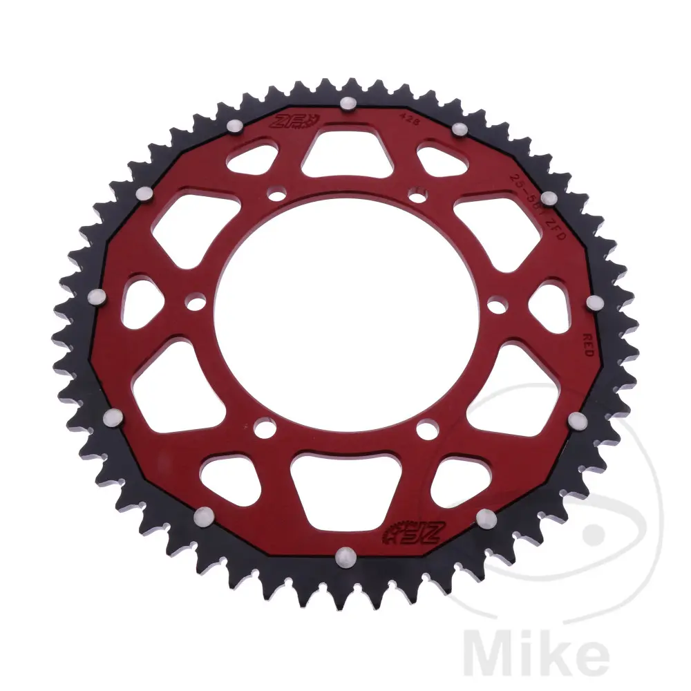 Звезда ZF Sprockets Dual 58Z ШАГ 428 Красный Внутренний диаметр 108 Межосевое расстояние 123