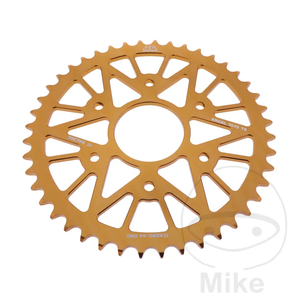 Aluminium-Kettenrad JT Sprockets 44Z Teilung 520 gold Innen-Ø 063 Lochabstand 110