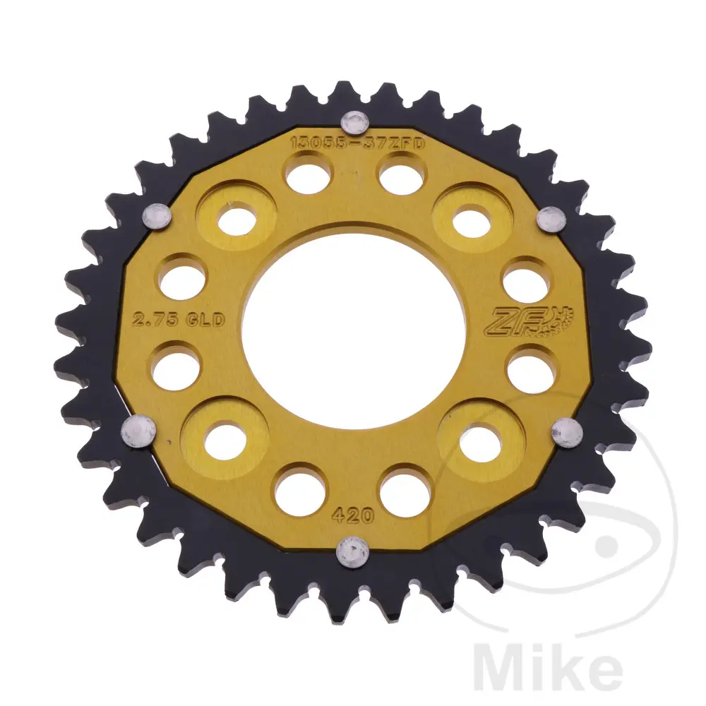 Corona ZF Sprockets Dual 37 denti PAS 420 GO - Diametro interno 058 - Interasse 090