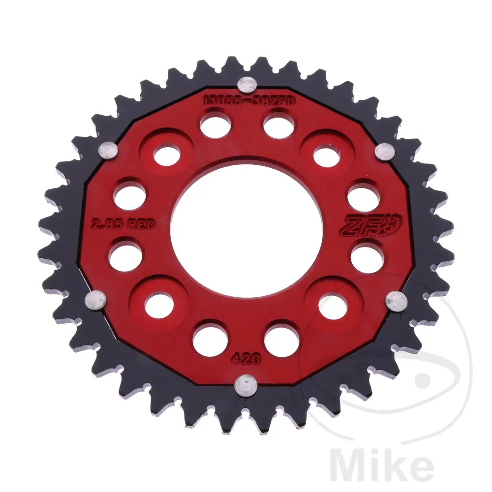 ZF Sprockets Dual 38T PAS 420 레드 스프로킷 내경 058 볼트홀 090