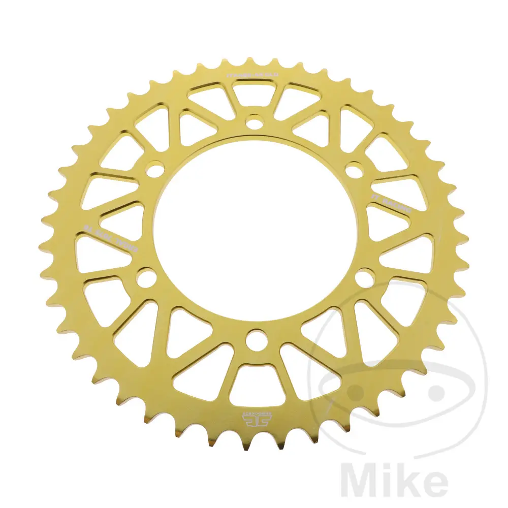 Couronne aluminium JT Sprockets 45 dents pas 520 GO - Diamètre intérieur 110 - Entraxe 130