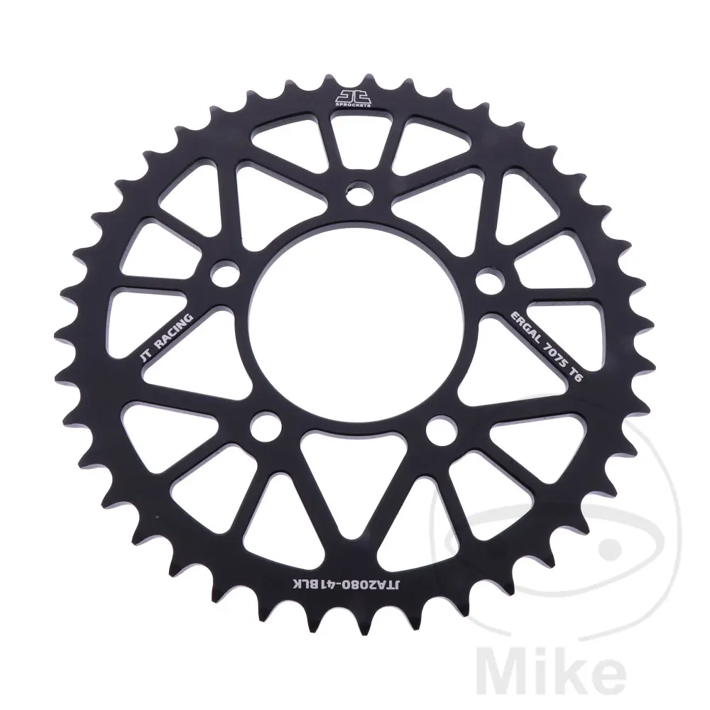 Στέμμα Αλουμινίου JT Sprockets 41Z PAS 520 μαύρο - Εσωτερική Διάμετρος 076 Απόσταση Κέντρων 100