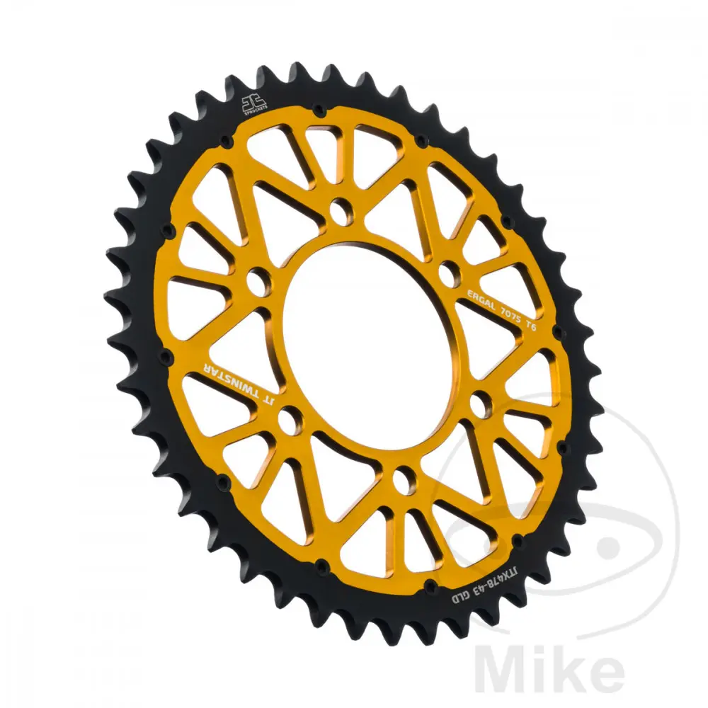 JT Sprockets Twinstar 43톱니 스프로킷 피치 520