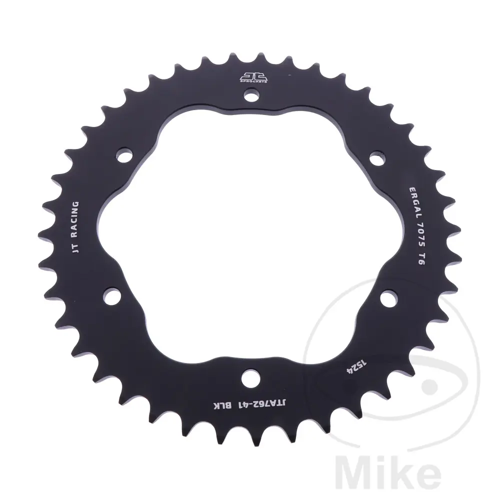 ترس ألومنيوم JT Sprockets 41 سن، درجة 520، أسود