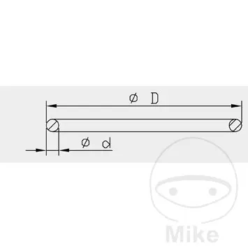 Junta tórica 1.5x20 mm KYB Kayaba