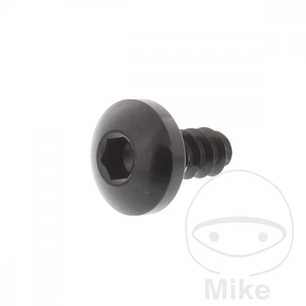 Vite autofilettante M5 10 mm alluminio nero JMP