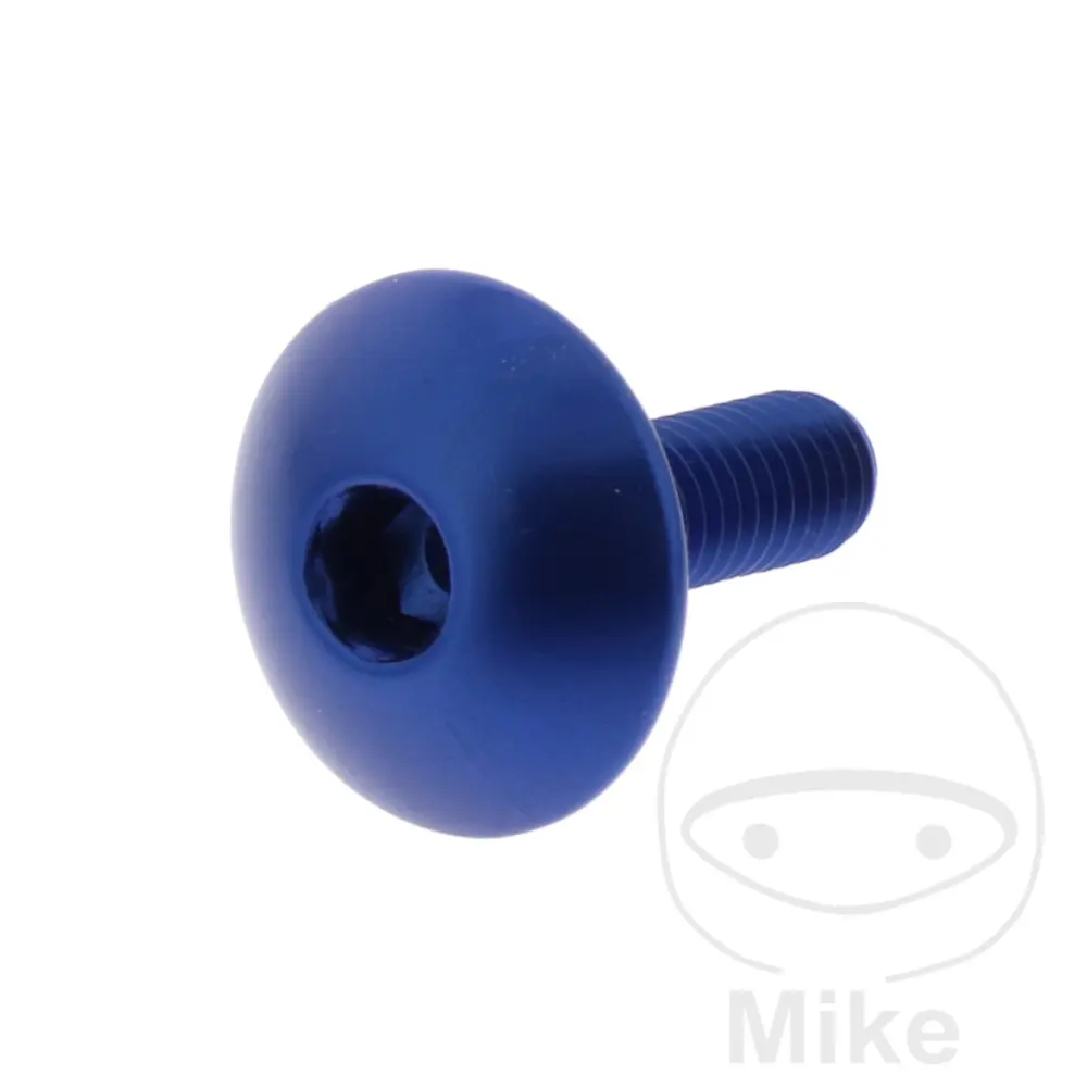 Linsenkopfschraube JMP Bolt M5X0.8 mm 16 mm Aluminium blau