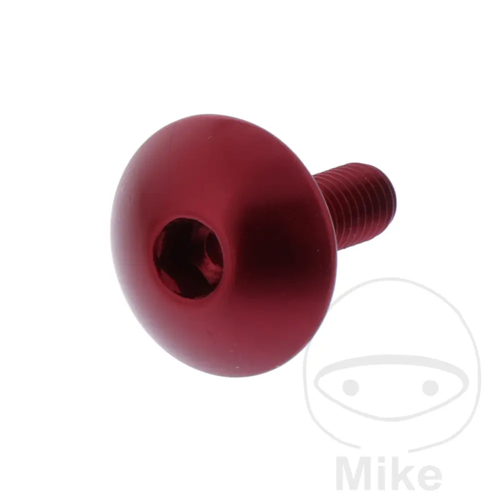 JMP M5x0.8 mm 16 mm 레드 알루미늄 둥근 머리 볼트