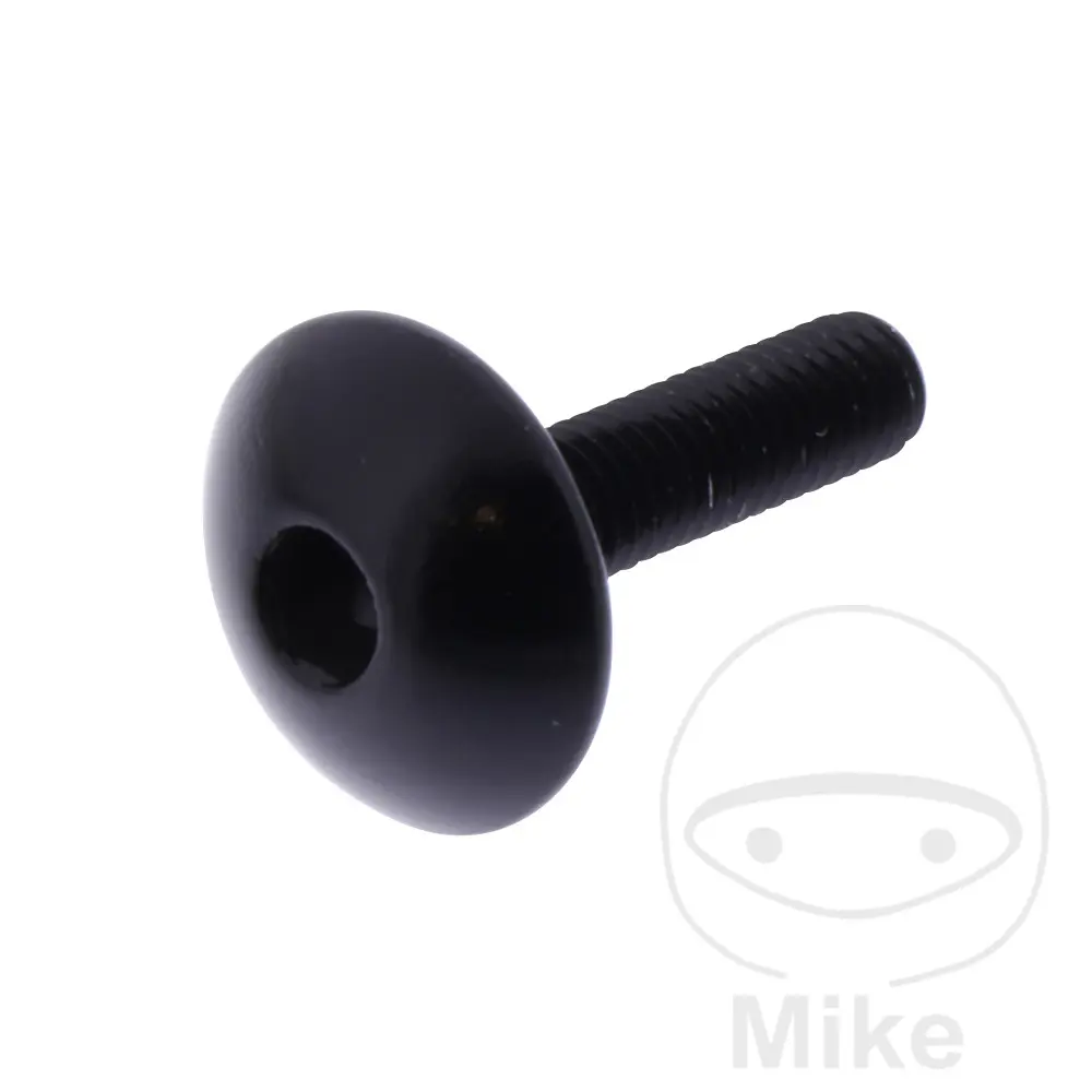 JMP Bolt M5X0.8 mm 20 mm بلیک ایلومینیم ڈوم ہیڈ بولٹ