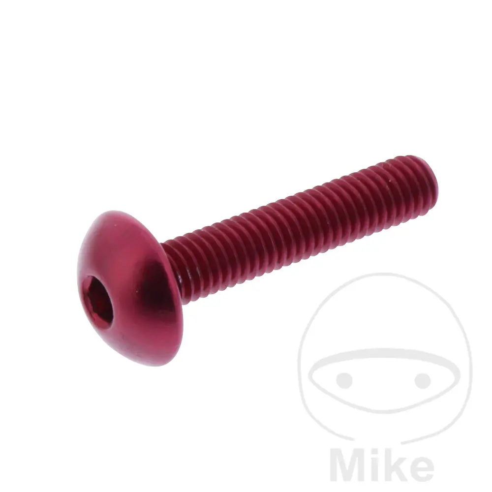 JMP LINSEN M5x0.8mm 25mm 알루미늄 레드 볼트