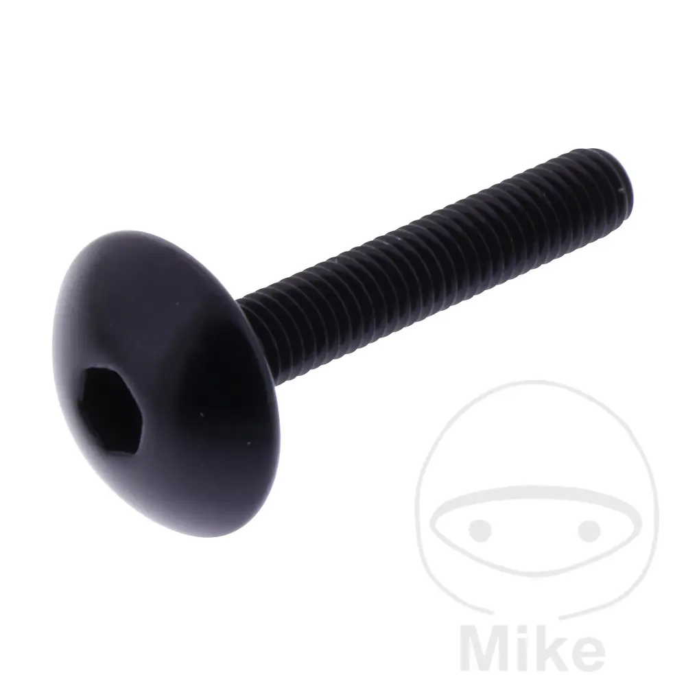 JMP Bolt 둥근 머리 볼트 M5X0.8 mm 30 mm 블랙 알루미늄