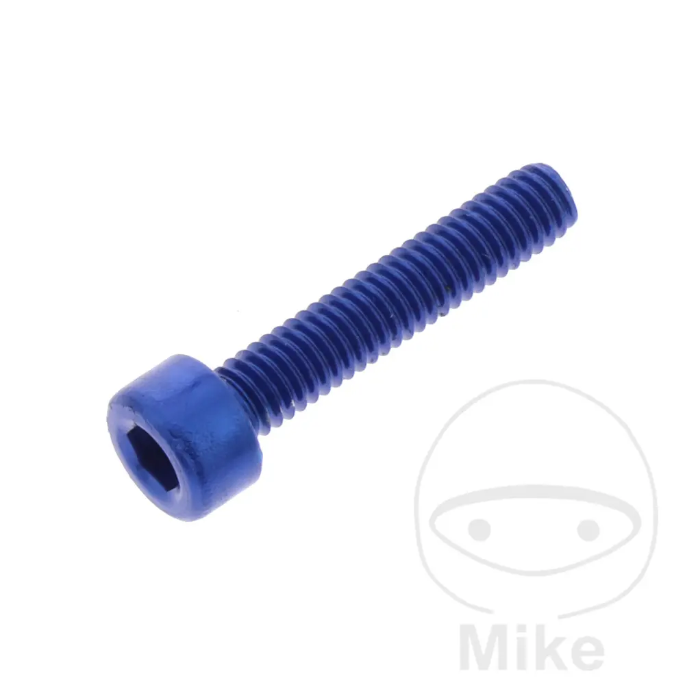 برغي BTR CHC JMP Bolt M4x0,7 مم 20 مم ألومنيوم أزرق