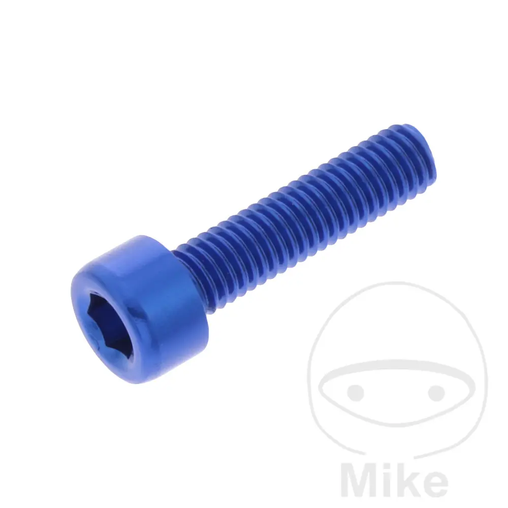 JMP BTR CHC 나사 M5x0.8 mm 20 mm 알루미늄 블루