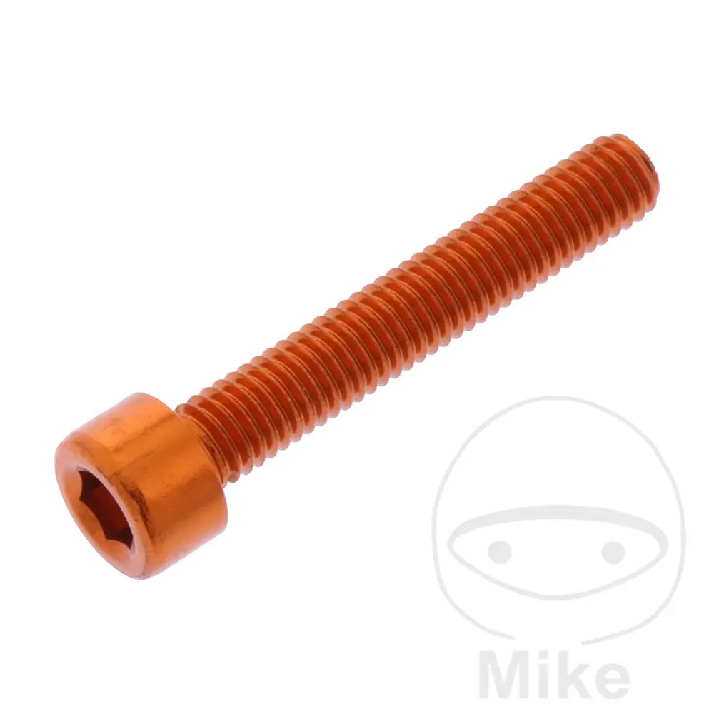 BTR CHC JMP Bolt ボルト M5x0.8mm 30mm アルミ オレンジ