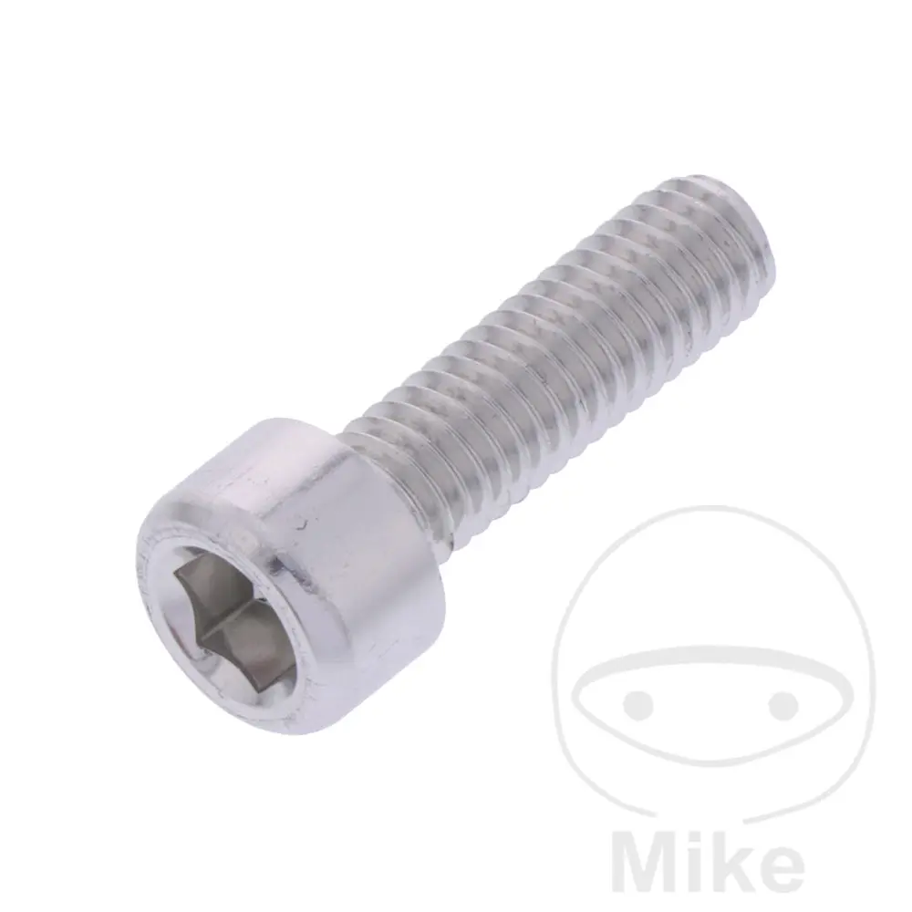 Vijak JMP BTR CHC M6x1.00 mm 20 mm aluminij srebrni