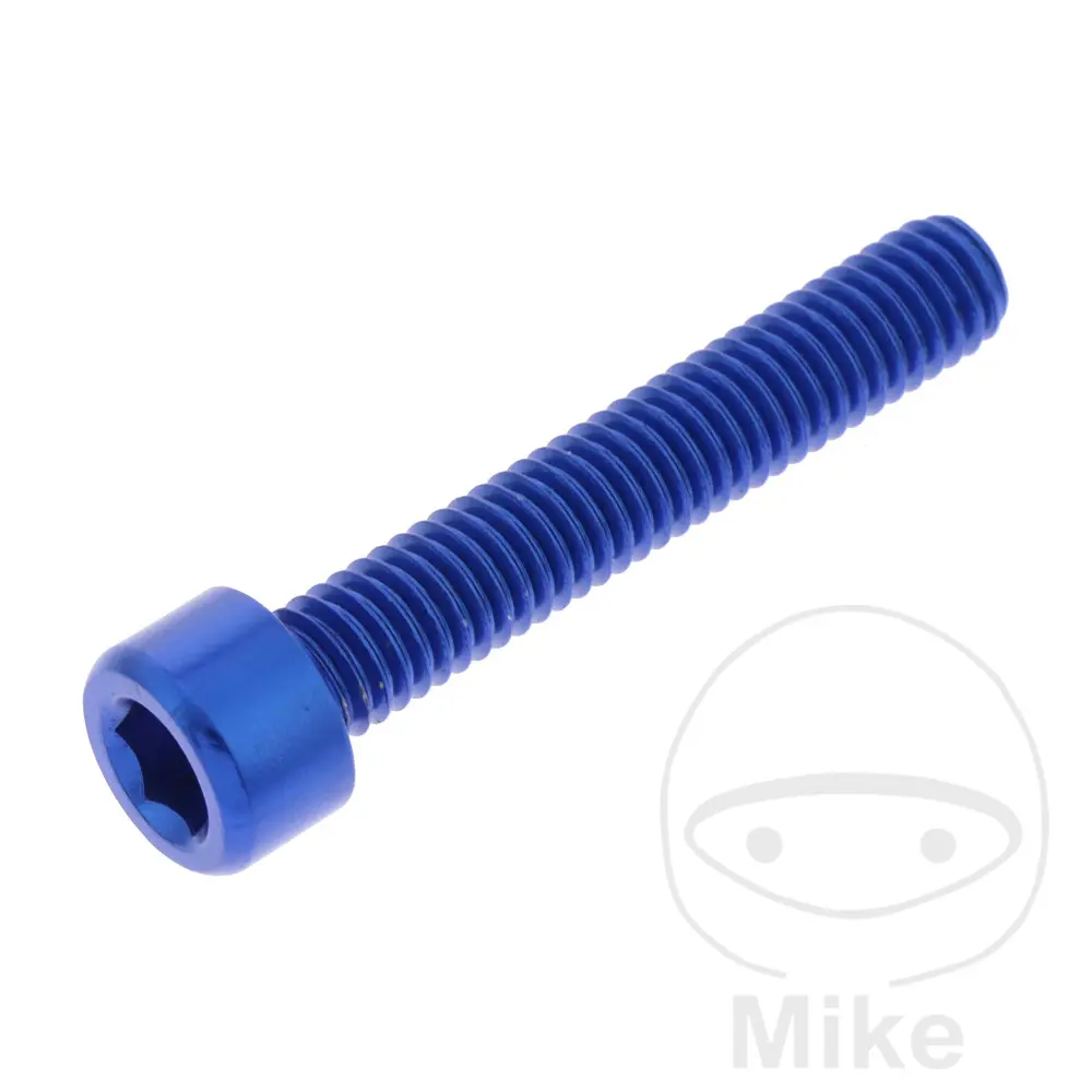 Schraube BTR CHC JMP Bolt M6X1.00 mm 35 mm Alu Blau